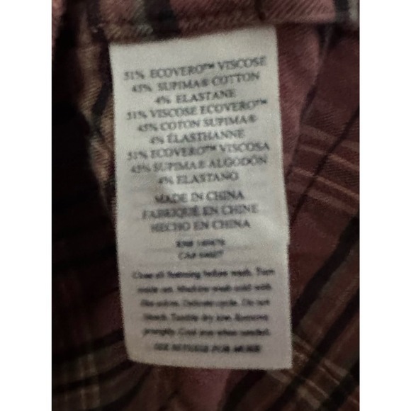 FAHERTY Olli Button Down Plaid Shirt Top - Women’s XS - Picture 4 of 5